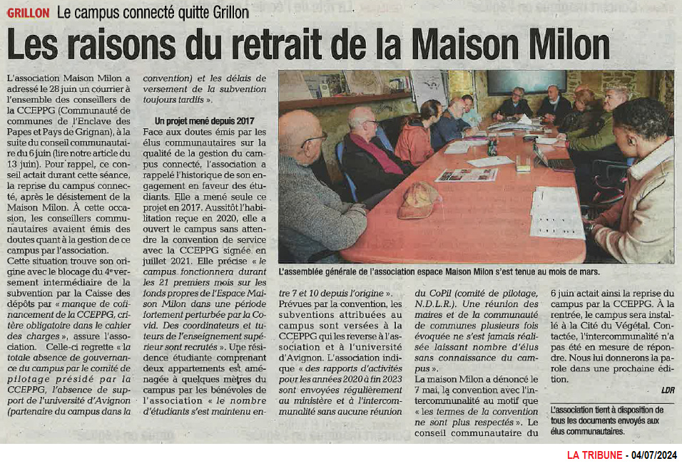 20240704 CAMPUS CONNECTE RAISONS DU RETRAIT MAISON MILON