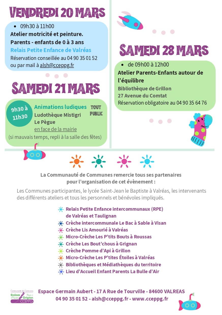 2026 PROGRAMME DE LA SEMAINE PETITE ENFANCE IMAGE 3