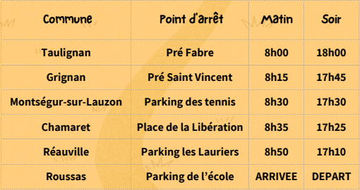 HORAIRES NAV BUS2026