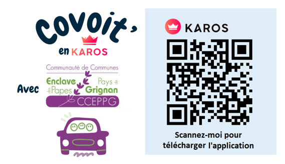 VISUEL COVOIT EN KAROS QRCODE