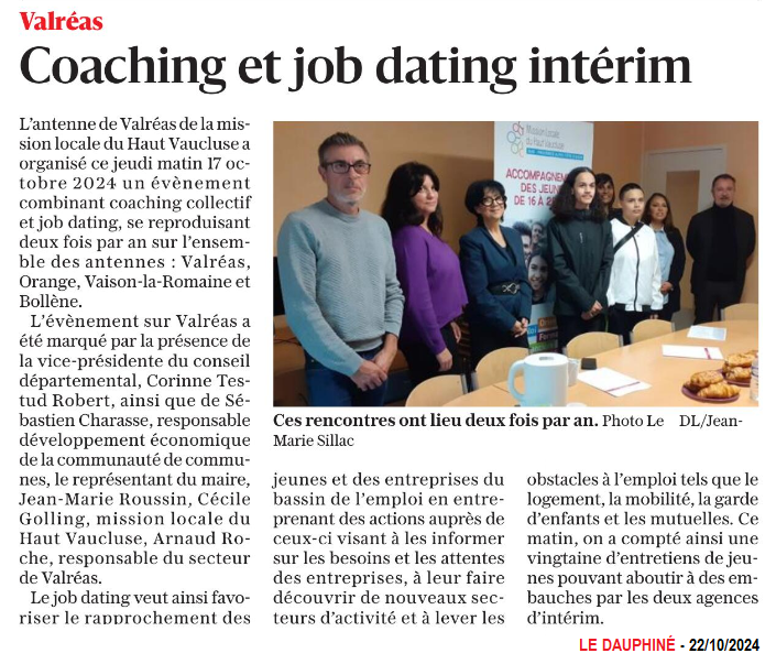 20241022 VALREAS COACHING JOB DATING INTERIM